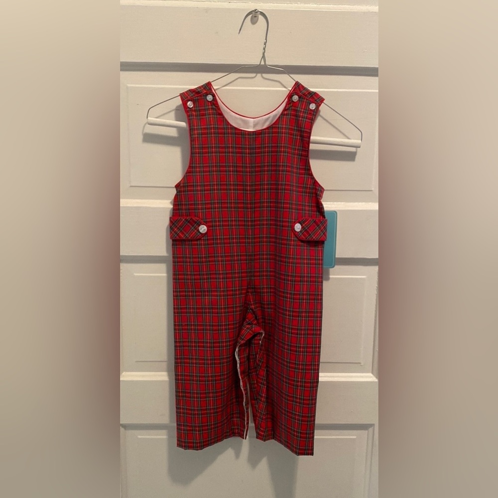 Claire and Charlie - Holiday Plaid long Jon Jon